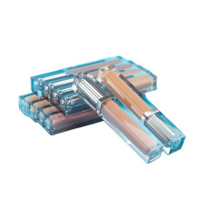 10 color transparent square tube matte lipgloss Waterproof Lip Gloss long lasting mist colors private label custom logo